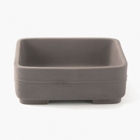 Vaso 25 cm rettangolare grigio