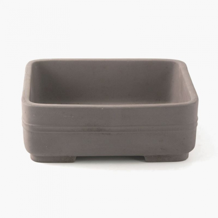 Vaso 25 cm rettangolare grigio