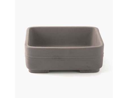 Vaso 25 cm rettangolare grigio