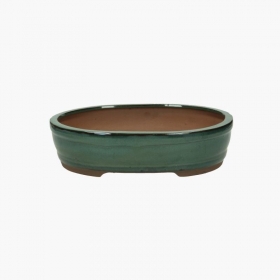 Vaso 31 cm ovale verde