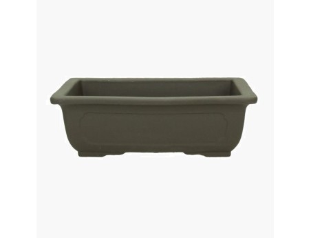 Vaso 40 cm rettangolare marrone