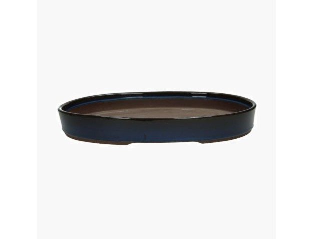 Vaso 43 cm ovale blu