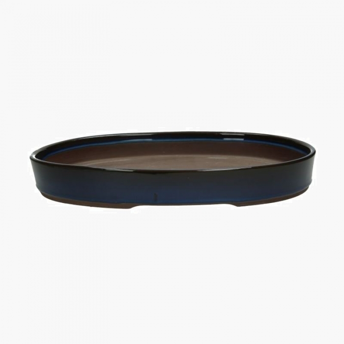 Vaso 43 cm ovale blu