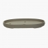 Vaso 46,5 cm ovale gres grigio