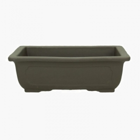 Vaso 52 cm rettangolare marrone
