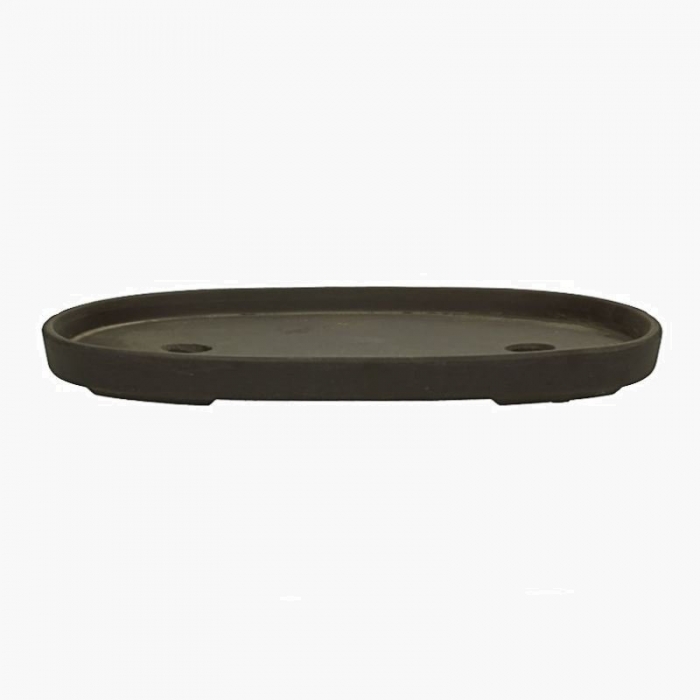 Vaso 55 cm ovale marrone