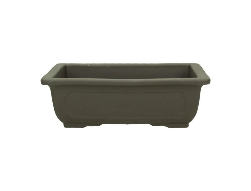 Vaso 59 cm rettangolare marrone