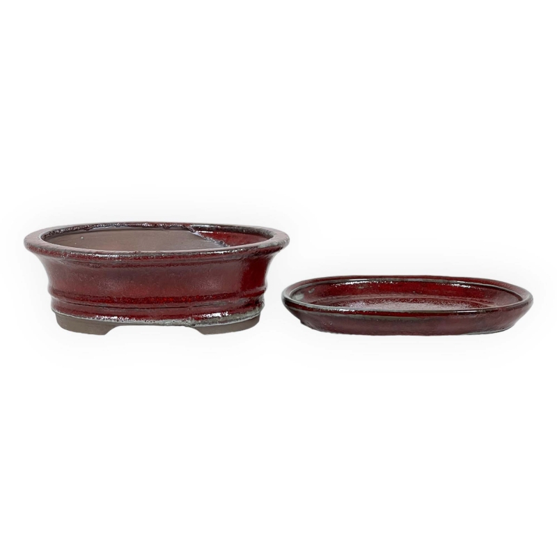 Pot 18,5 cm ovale rouge