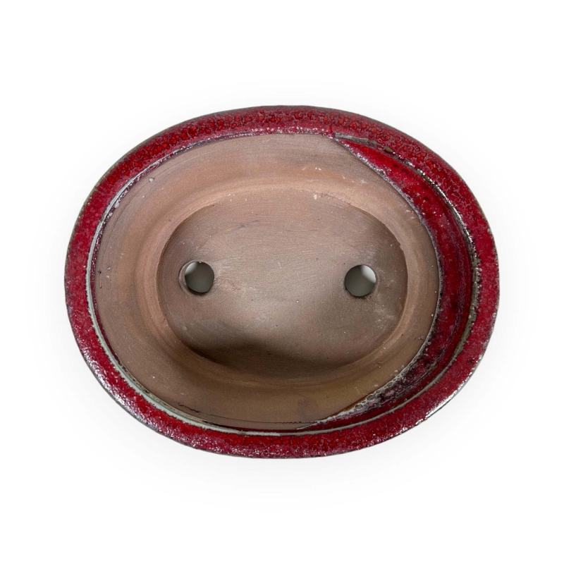 Pot 18,5 cm ovale rouge