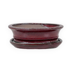 Pot 18,5 cm ovale rouge