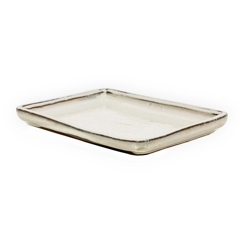 Vaso 18,5 cm rettangolare beige