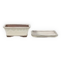 Vaso 18,5 cm rettangolare beige