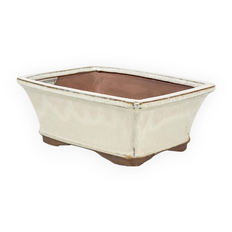 Vaso 18,5 cm rettangolare beige