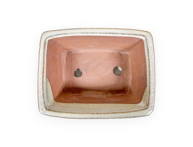 Pot 18,5 cm rectangular beige 2