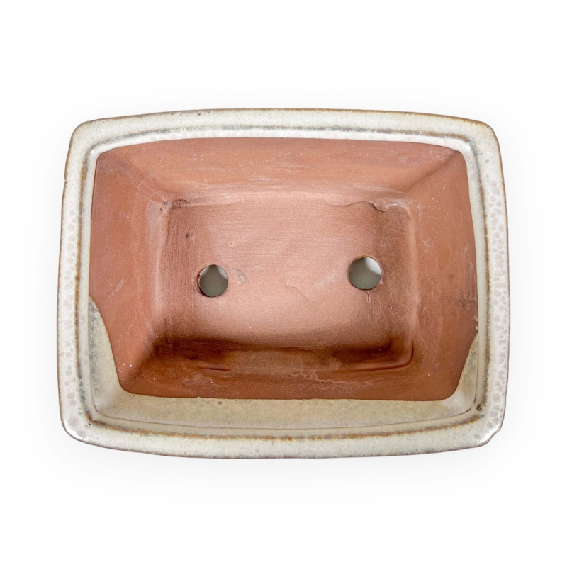 Vaso 18,5 cm rettangolare beige