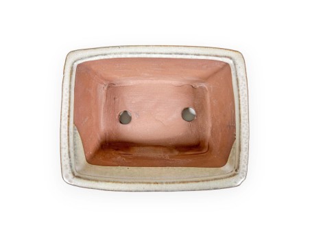 Pot 18,5 cm rectangulaire beige