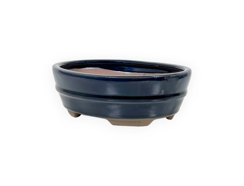 Pot 18,5 cm ovale bleu