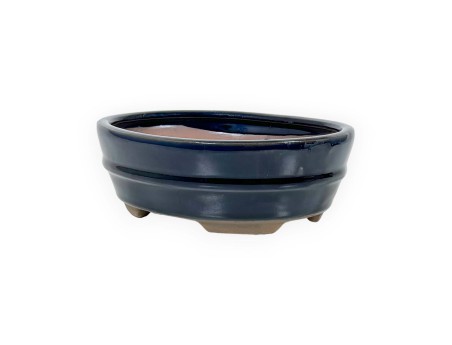 Pot 18,5 cm ovale bleu