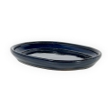 Pot 18,5 cm oval blue