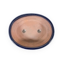 Pot 18,5 cm oval blue