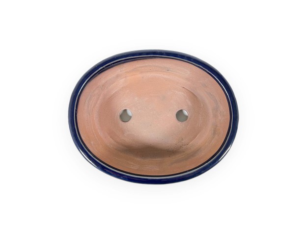 Pot 18,5 cm oval blue 2