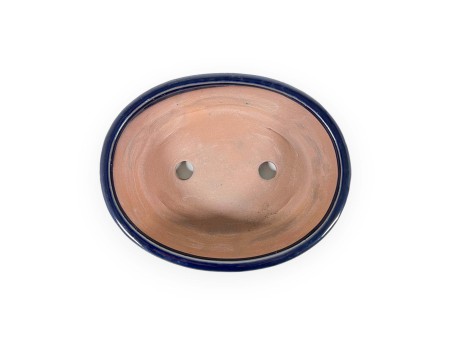Pot 18,5 cm ovale bleu