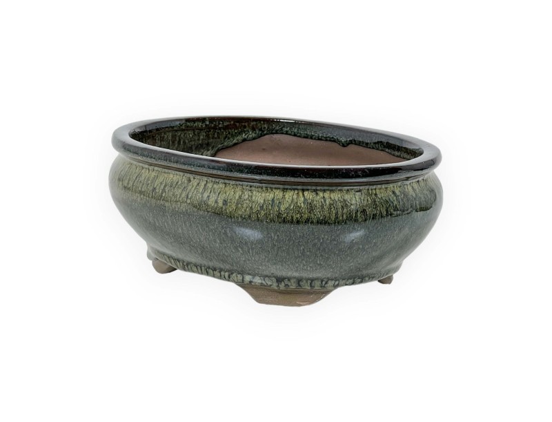 Pot 18,5 cm ovale vert