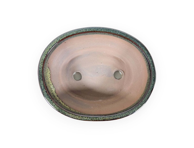 Pot 18,5 cm ovale vert