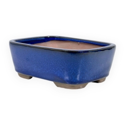 Pot 18,5 cm rectangulaire bleu