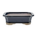 Vaso 21 cm rettangolare blu
