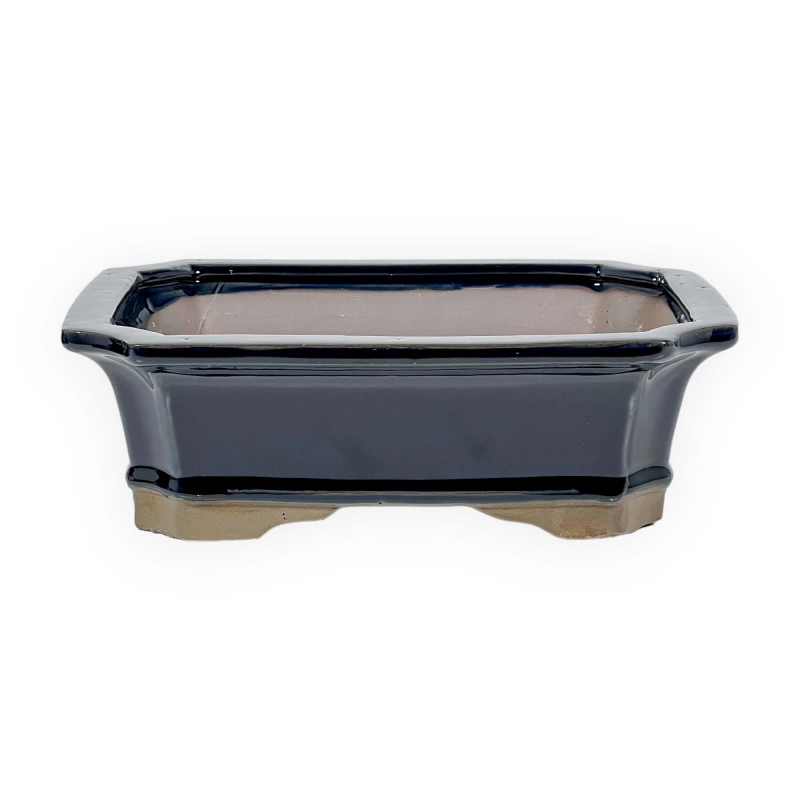 Vaso 21 cm rettangolare blu