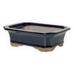 Vaso 21 cm rettangolare blu