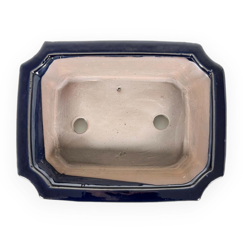 Vaso 26 cm rettangolare blu