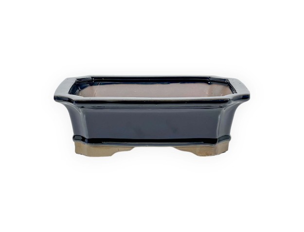Pot 31 cm rectangular blue