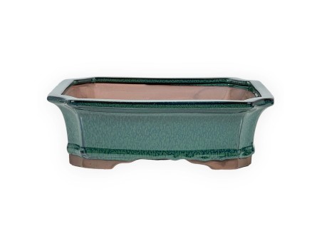 Pot 21 cm rectangular green