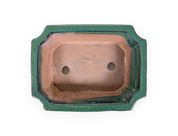 Pot 21 cm rectangular green 2