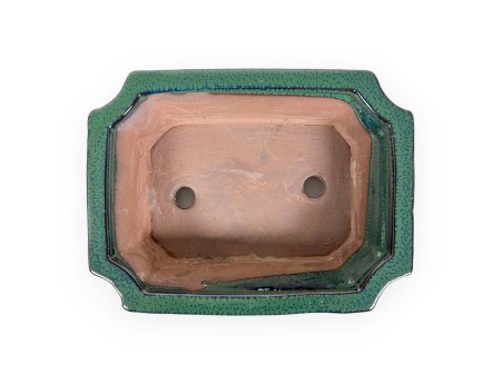 Vaso 21 cm rettangolare verde