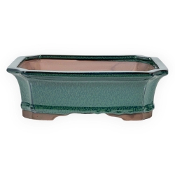 Pot 26 cm rectangulaire vert
