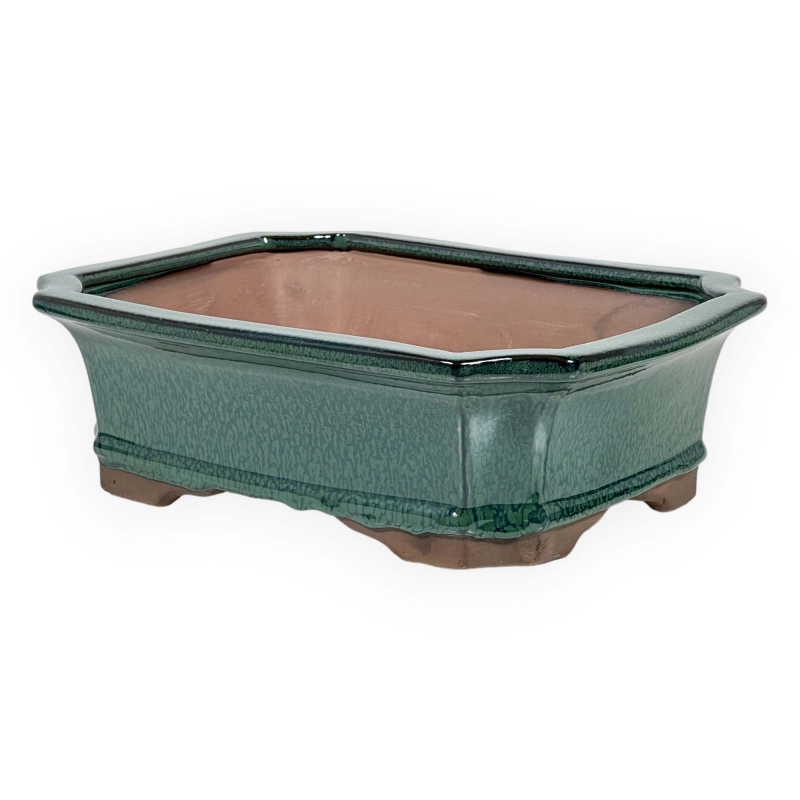 Vaso 31 cm rettangolare verde