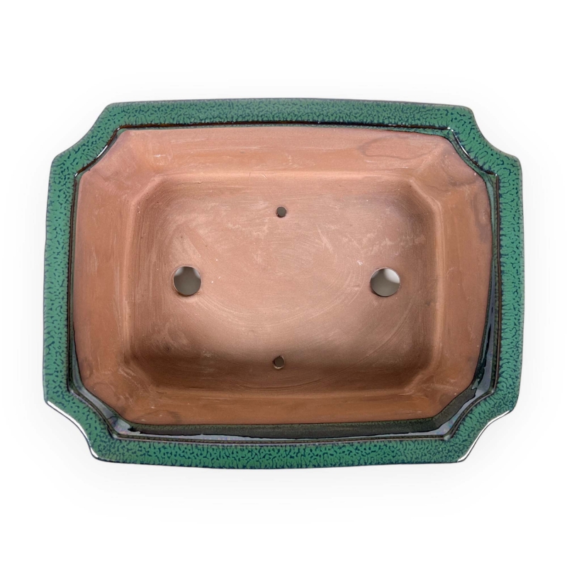 Vaso 31 cm rettangolare verde
