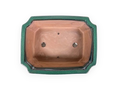 Pot 31 cm rectangular green