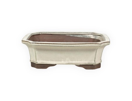 Vaso 21 cm rettangolare beige