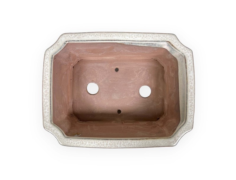 Pot 31 cm rectangular beige