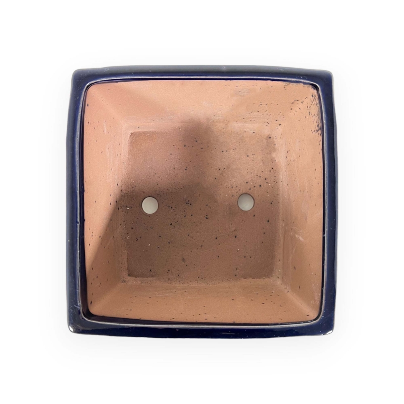 Vaso 18 cm quadrato blu