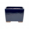 Vaso 18 cm quadrato blu