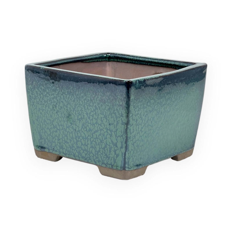 Vaso 18 cm quadrato verde