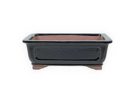 Pot 32 cm rectangular blue