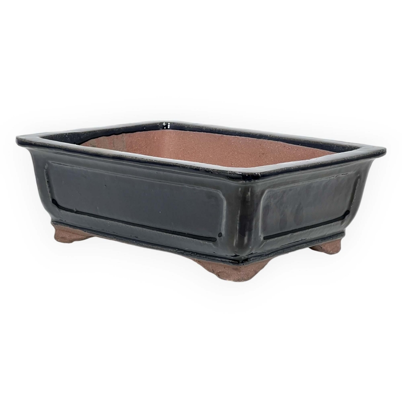Vaso 32 cm rettangolare blu