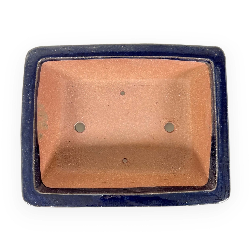 Vaso 32 cm rettangolare blu