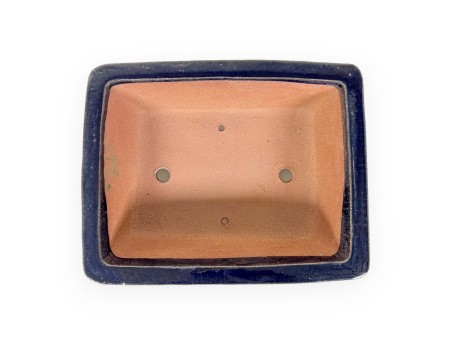 Pot 32 cm rectangular blue
